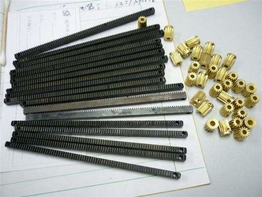 Heat Treatment Zinc Plated Round 45# Pinion Gear Rack