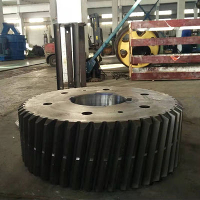 6300mm 40 Steel Spur Gear Shaft Large Steel Gears Forging Steel Gear